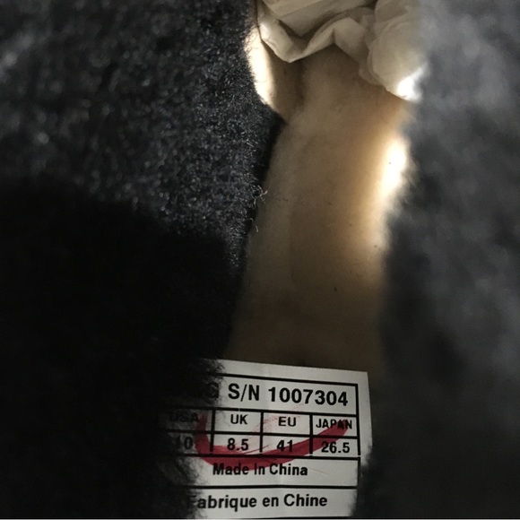 UGG NERINE BOOTIE SLIPPER -BLACK LAMB SUEDE / SHEEPSKIN CUFF WOMEN’S US 10 -NEW - Picture 9 of 9